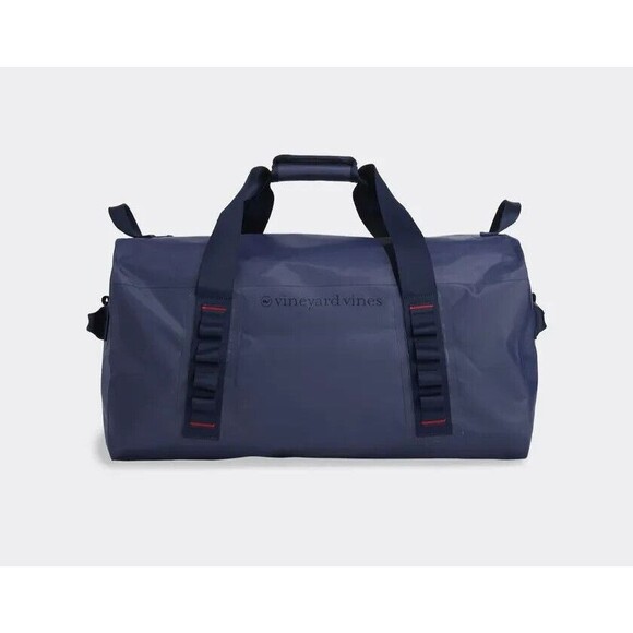 VINEYARD VINES Blue On The Go Weekender Travel Duffle Bag Luggage Logo $218 - Picture 1 of 5